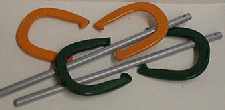 Standard horseshoe set with heavy stakes
