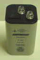 Battery, rechargable 6 volt 4 a.h. w/ spring terminals