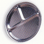 3 Compartment Aluminum Plate
