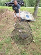 caught Snapping Turtle