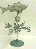 Fish Weathervane with stand